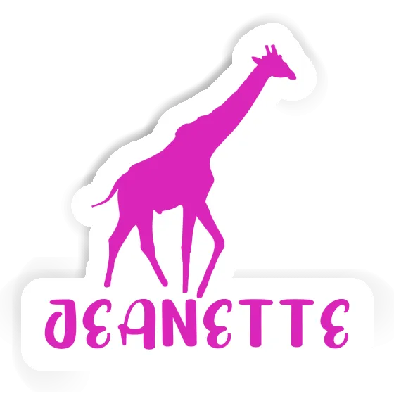 Jeanette Sticker Giraffe Notebook Image