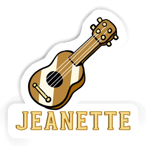 Guitar Sticker Jeanette Laptop Image