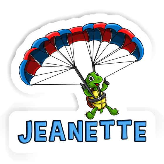 Jeanette Sticker Paraglider Laptop Image