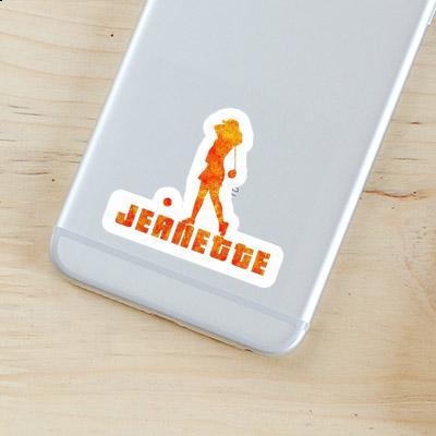 Sticker Jeanette Golfer Image