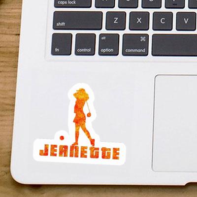 Sticker Jeanette Golfer Gift package Image