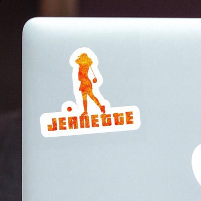 Sticker Jeanette Golfer Gift package Image