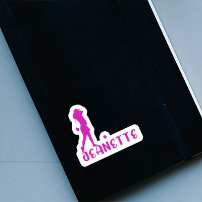 Sticker Jeanette Golfer Image