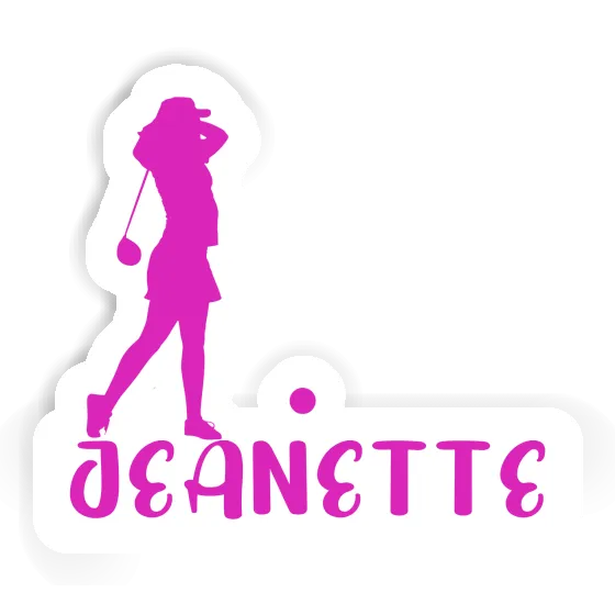 Sticker Jeanette Golfer Gift package Image