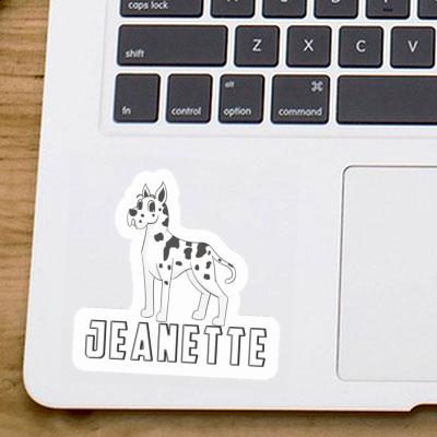 Sticker Great Dane Dog Jeanette Notebook Image