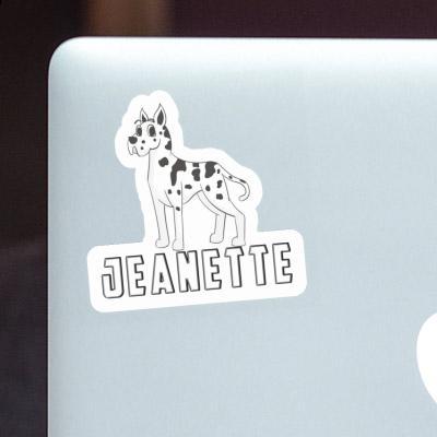 Sticker Jeanette Dogge Laptop Image