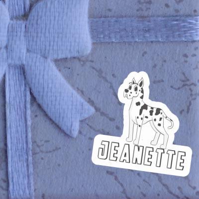 Sticker Great Dane Dog Jeanette Gift package Image