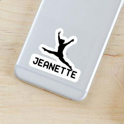 Jeanette Sticker Gymnast Laptop Image