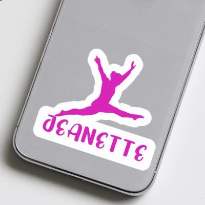 Sticker Gymnast Jeanette Laptop Image