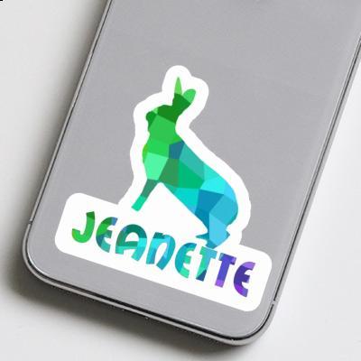 Rabbit Sticker Jeanette Laptop Image