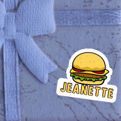 Jeanette Autocollant Cheeseburger Notebook Image