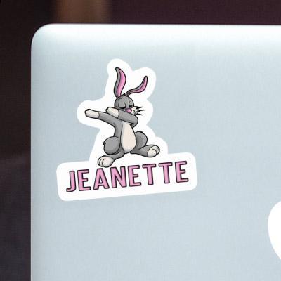 Jeanette Sticker Dabbing Rabbit Notebook Image