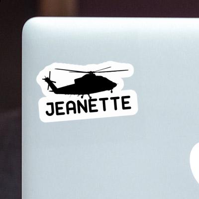 Sticker Jeanette Helikopter Notebook Image