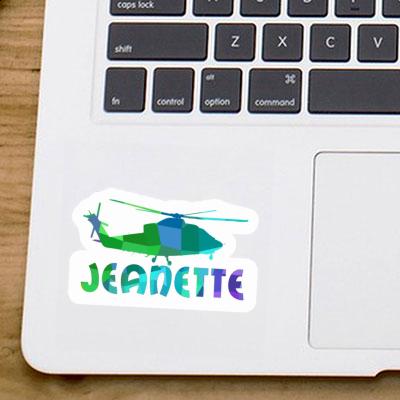 Helicopter Sticker Jeanette Image