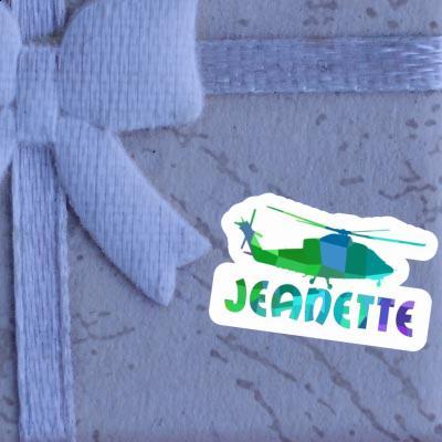 Helicopter Sticker Jeanette Notebook Image