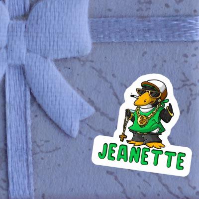 Jeanette Sticker Hip-Hop Penguin Laptop Image