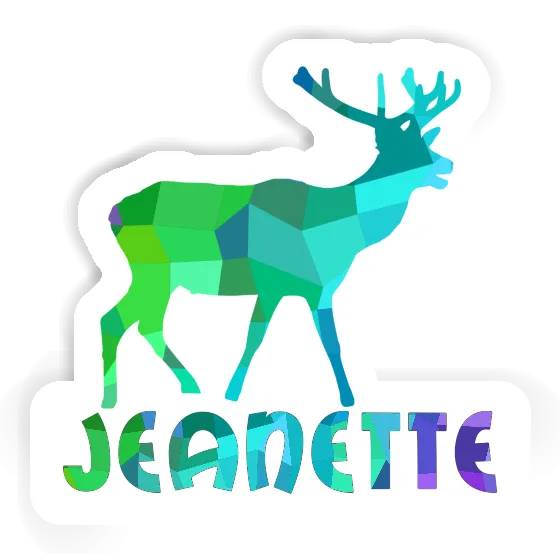 Deer Sticker Jeanette Laptop Image