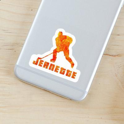 Sticker Hockey Player Jeanette Laptop Image