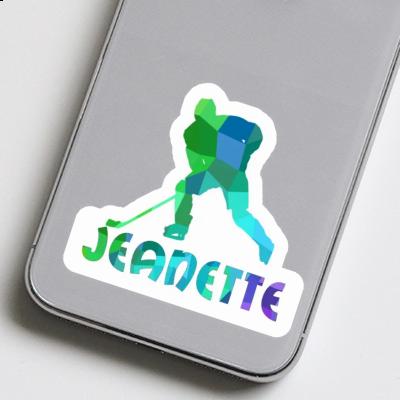 Jeanette Sticker Hockey Player Gift package Image