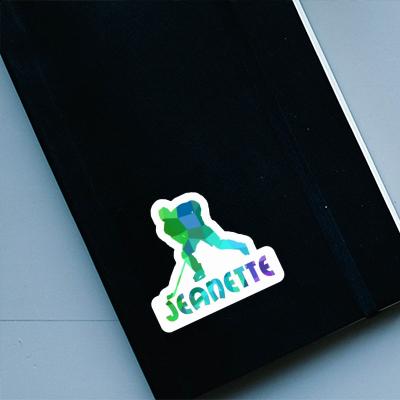 Jeanette Sticker Hockey Player Gift package Image