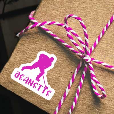 Autocollant Joueuse de hockey Jeanette Gift package Image