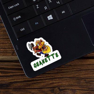 Sticker Lumberjack Jeanette Laptop Image