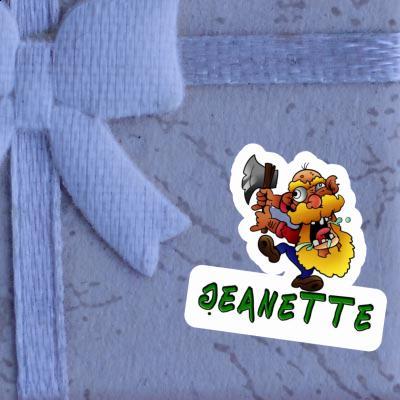 Sticker Lumberjack Jeanette Notebook Image