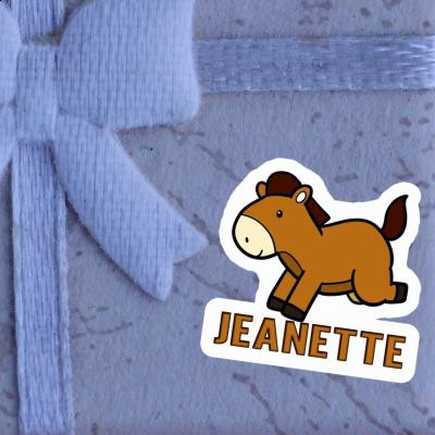 Autocollant Cheval Jeanette Image