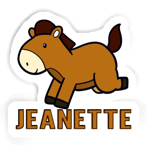 Sticker Jeanette Horse Laptop Image