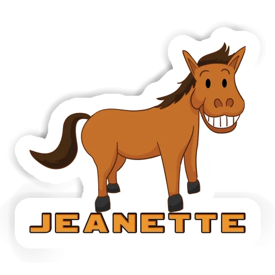 Jeanette Sticker Horse Laptop Image