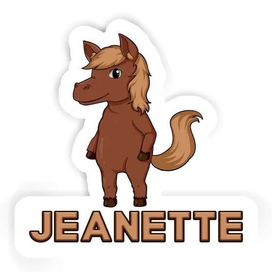 Jeanette Sticker Horse Image