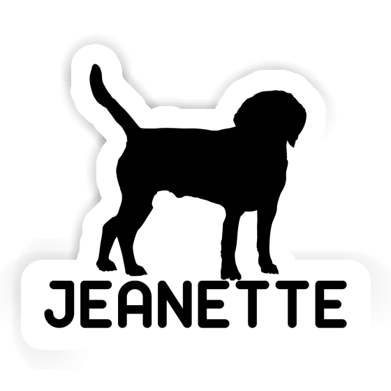 Autocollant Chien Jeanette Image