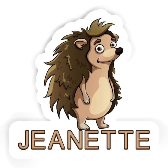 Jeanette Sticker Hedgehog Notebook Image