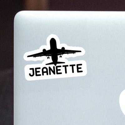 Autocollant Jumbo-Jet Jeanette Notebook Image