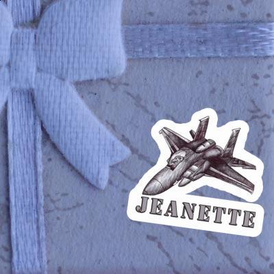 Sticker Jeanette Plane Image