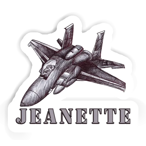 Sticker Jeanette Plane Laptop Image