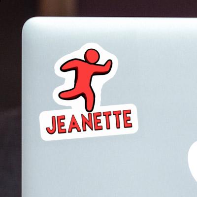 Autocollant Jeanette Joggeur Laptop Image