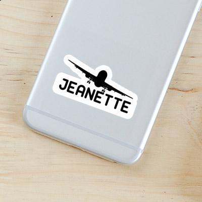 Sticker Airplane Jeanette Notebook Image