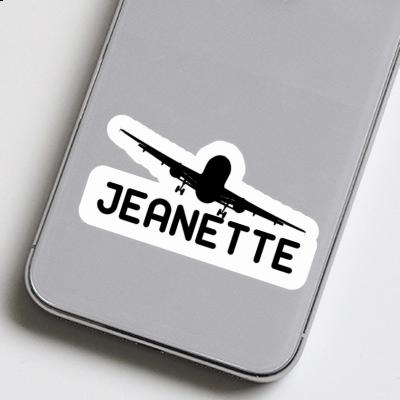 Sticker Airplane Jeanette Gift package Image