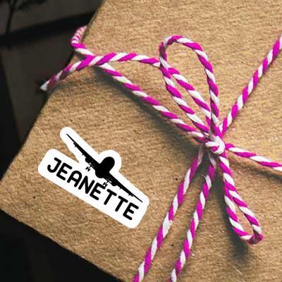 Sticker Airplane Jeanette Gift package Image