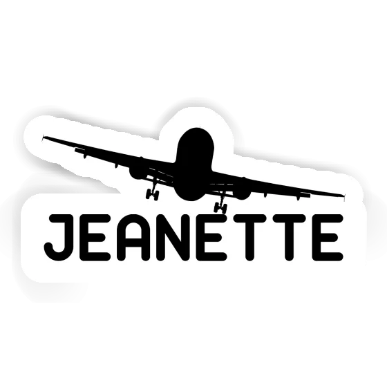 Sticker Airplane Jeanette Image