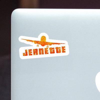 Jeanette Sticker Airplane Image