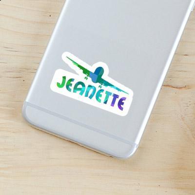 Sticker Airplane Jeanette Gift package Image