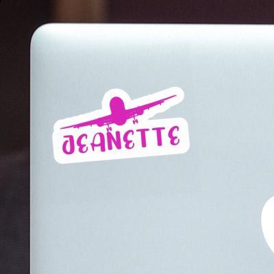 Flugzeug Sticker Jeanette Laptop Image