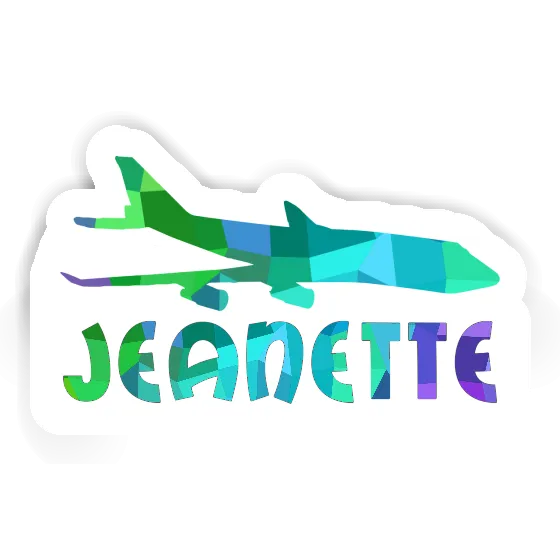 Sticker Jumbo-Jet Jeanette Notebook Image