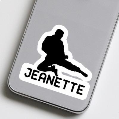 Jeanette Sticker Karateka Laptop Image