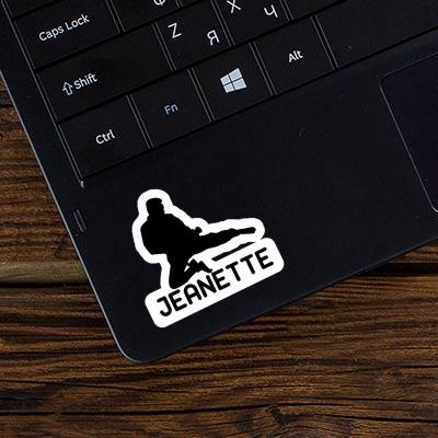 Jeanette Sticker Karateka Laptop Image