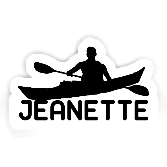 Sticker Kayaker Jeanette Laptop Image