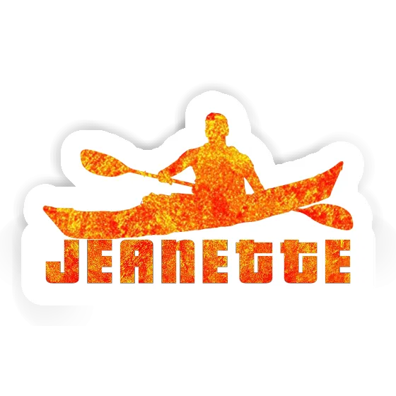 Kayaker Sticker Jeanette Laptop Image