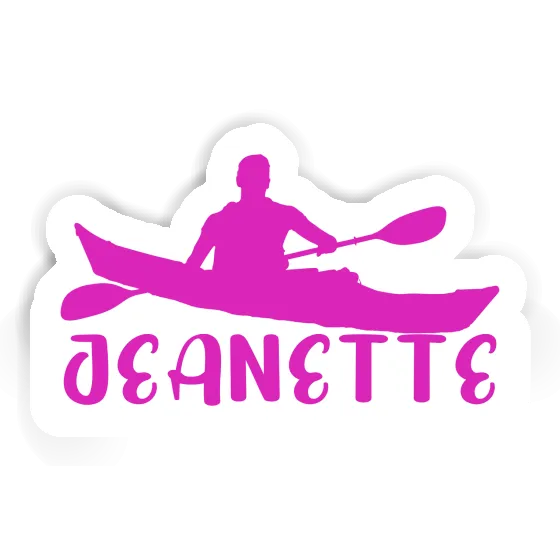 Sticker Kayaker Jeanette Notebook Image